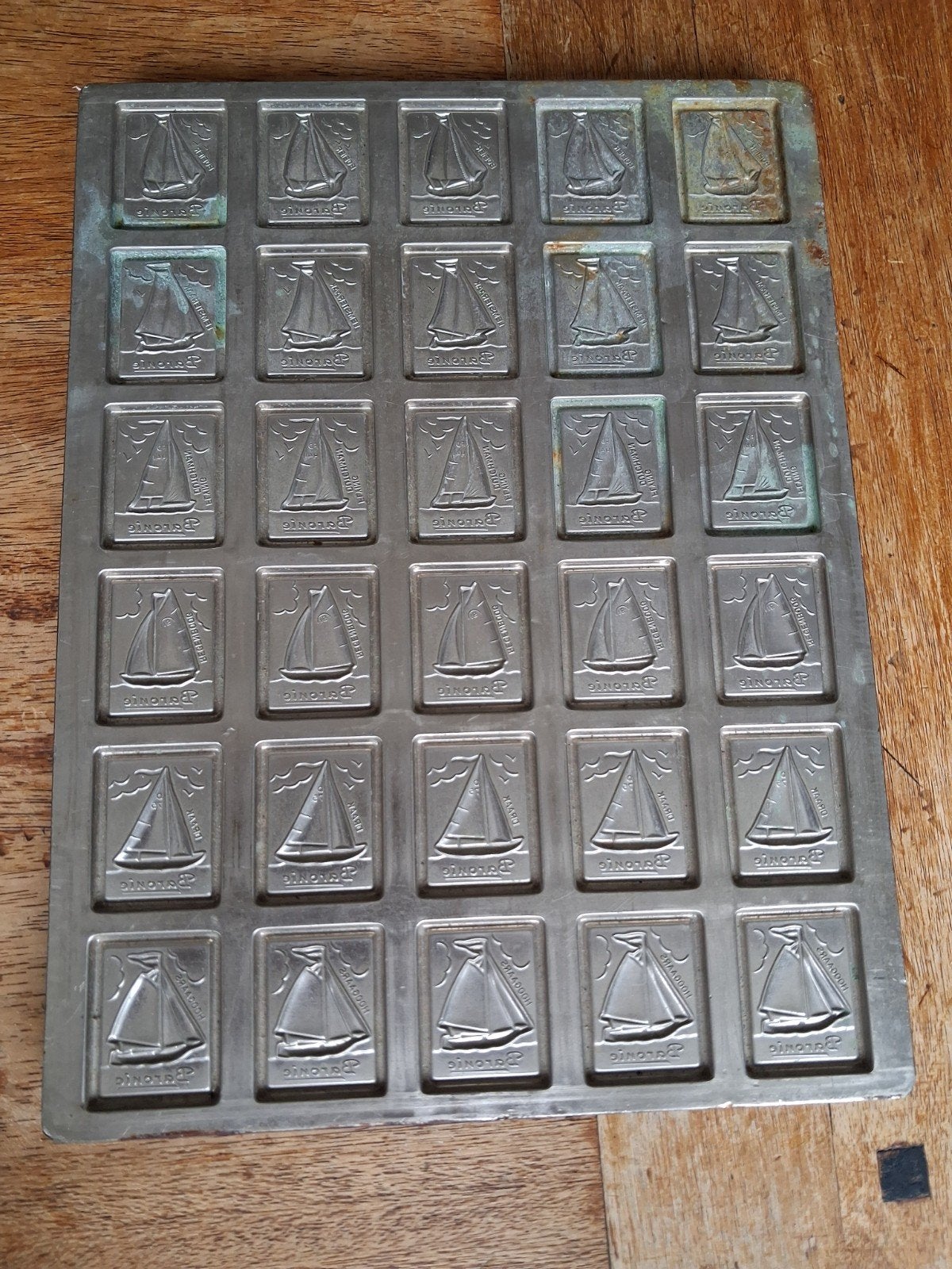 Vintage chocoladevorm/mal  Baronie zeilboten, Vormenfabriek, Ophalen of Verzenden