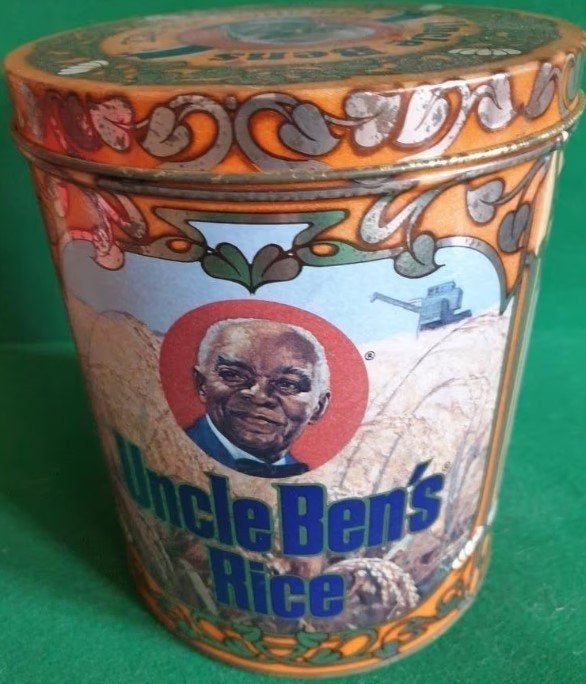 Vintage blik Uncle Ben,s Rice oud tin can limited edition, Verzamelen, Ophalen of Verzenden, Gebruikt, Overige, Overige merken