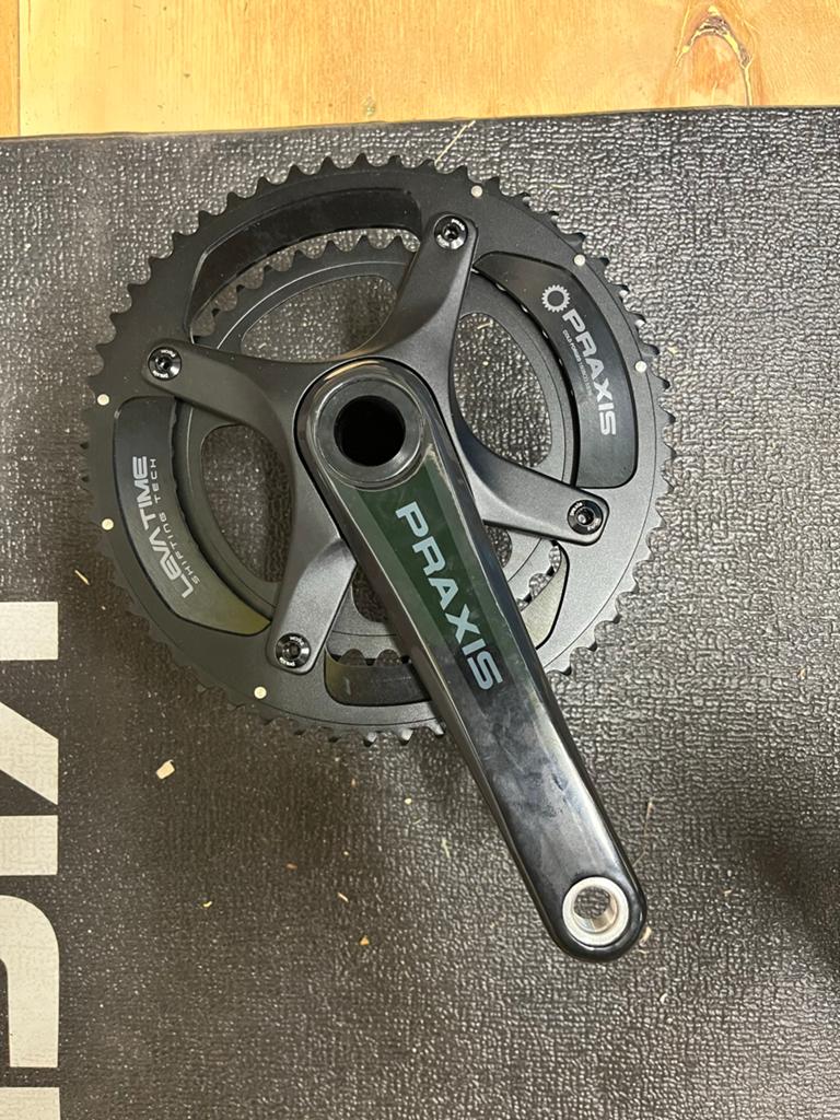 Praxis M30 Carbon Crankstel 172.5mm 53/39 11 speed, Crankstel of Pedalen, Ophalen of Verzenden, Zo goed als nieuw, Racefiets