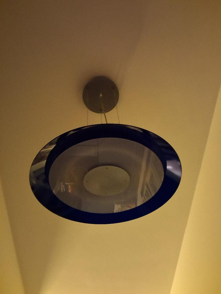 rode  gele  en blauwe hanglamp, Ophalen, Zo goed als nieuw, Kunststof, 75 cm of meer