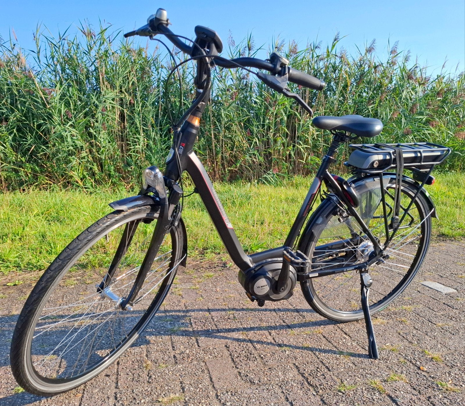Elektrische Sparta damesfiets, Bosch middenmotor✅️, Fietsen en Brommers, Fietsen | Dames | Damesfietsen, Ophalen, Sparta, Versnellingen