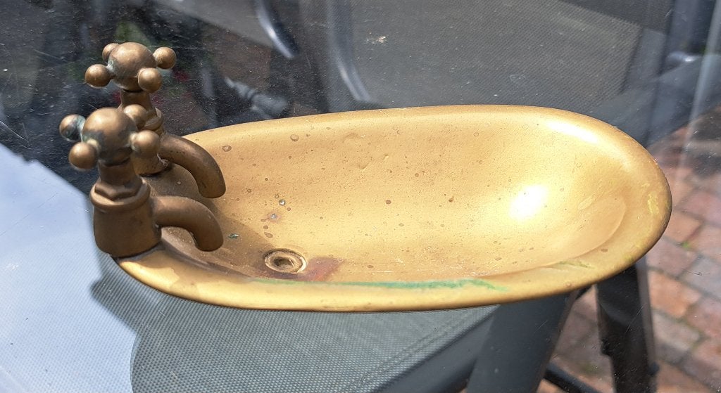 Zeepbakje koper, Ophalen, Gebruikt, Overige materialen, Brocante
