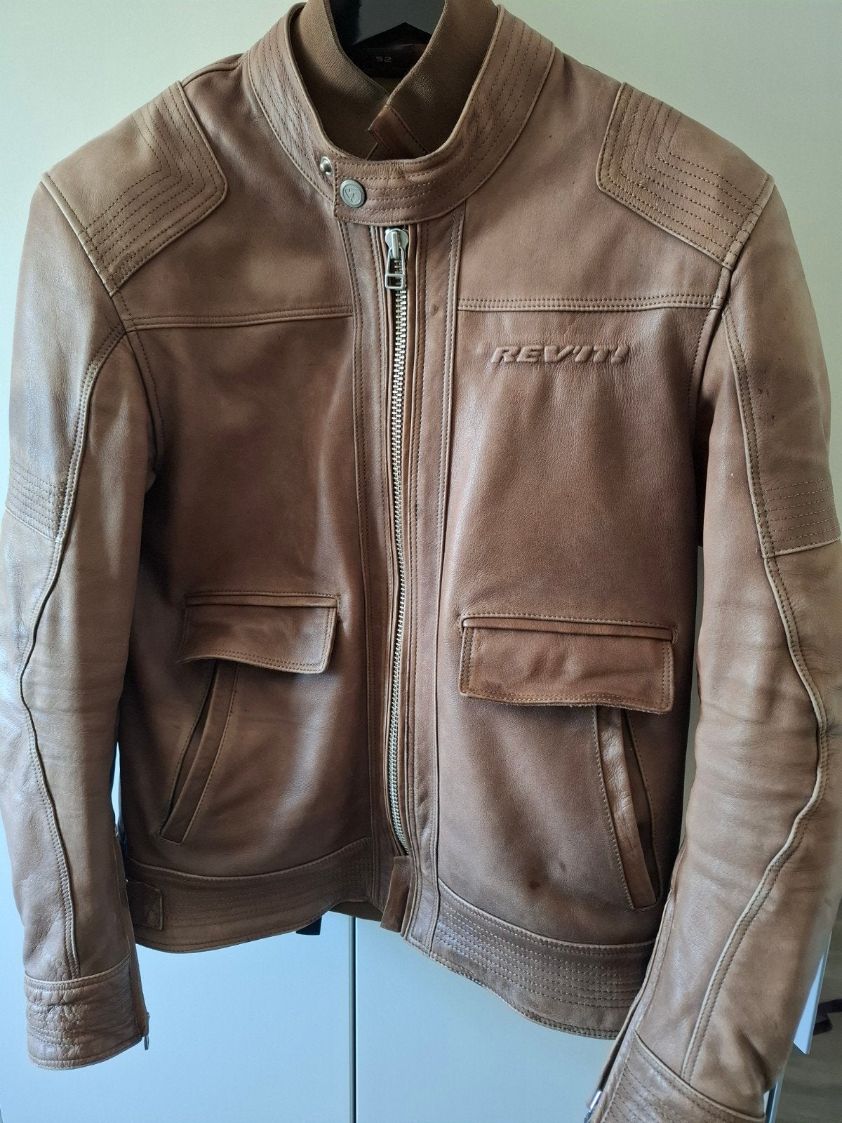 Revit leren jas (maat 52), Motoren, Kleding | Motorkleding, Ophalen, Revit REV’IT, Heren, Jas | leer