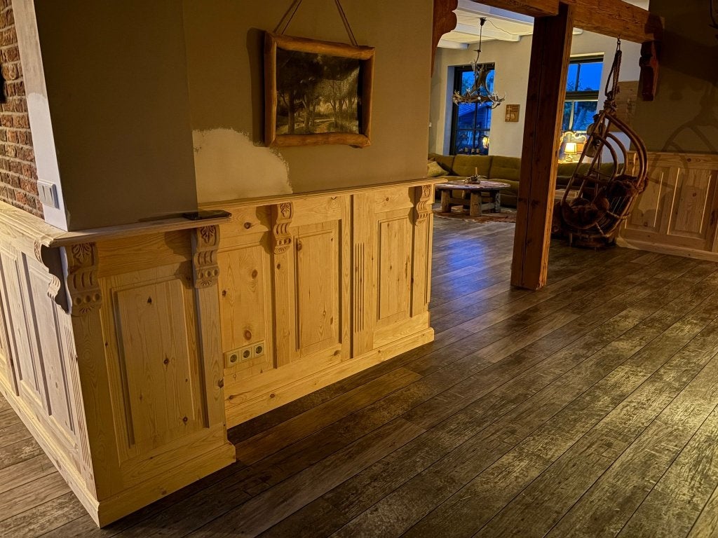 Exclusieve Gotische grenen hout lambrisering, Ophalen, Nieuw, Hout, Minder dan 20 mm