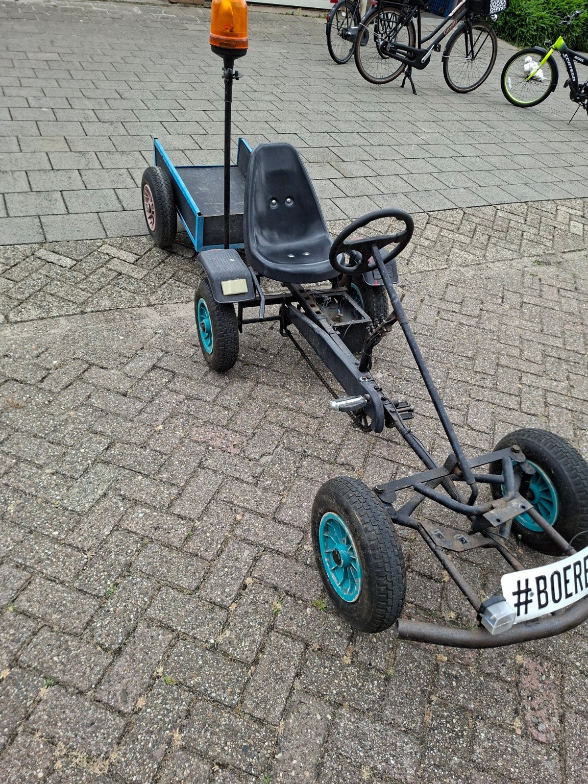skelter met verlichting+aanhanger ( zie tekst, Ophalen, Gebruikt, Overige merken