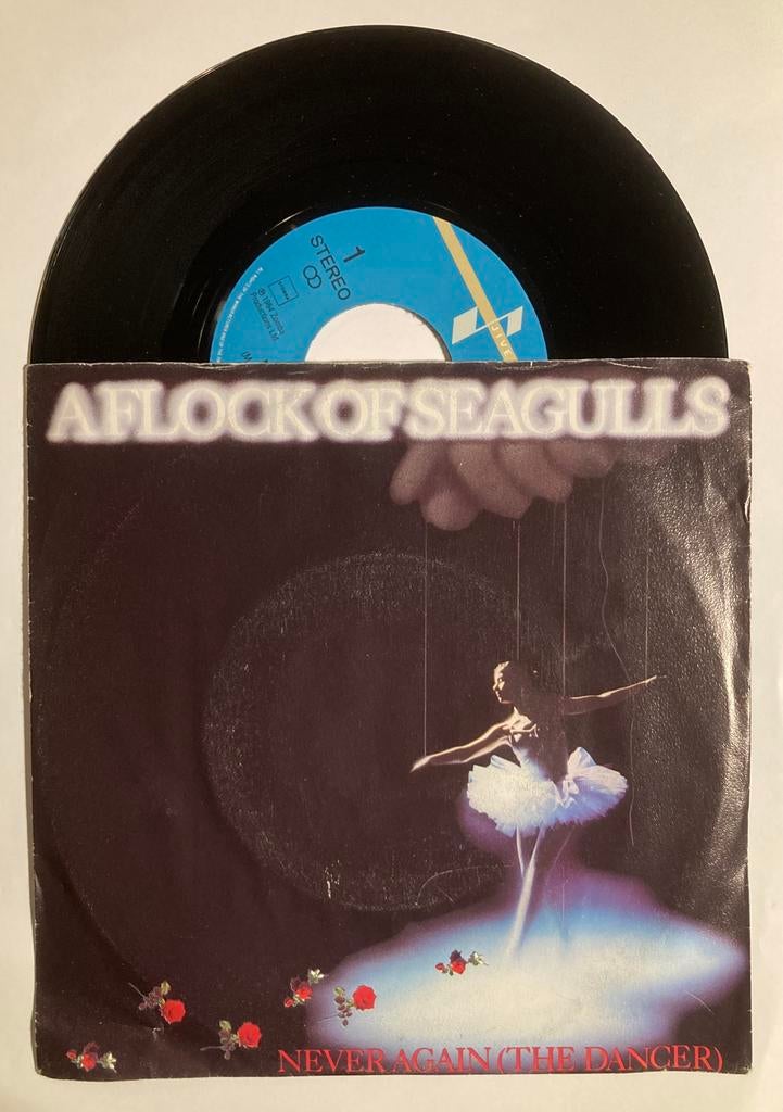 Vinyl single A Flock of Seagulls - Never again, Gebruikt, 7 inch, Ophalen of Verzenden, Pop