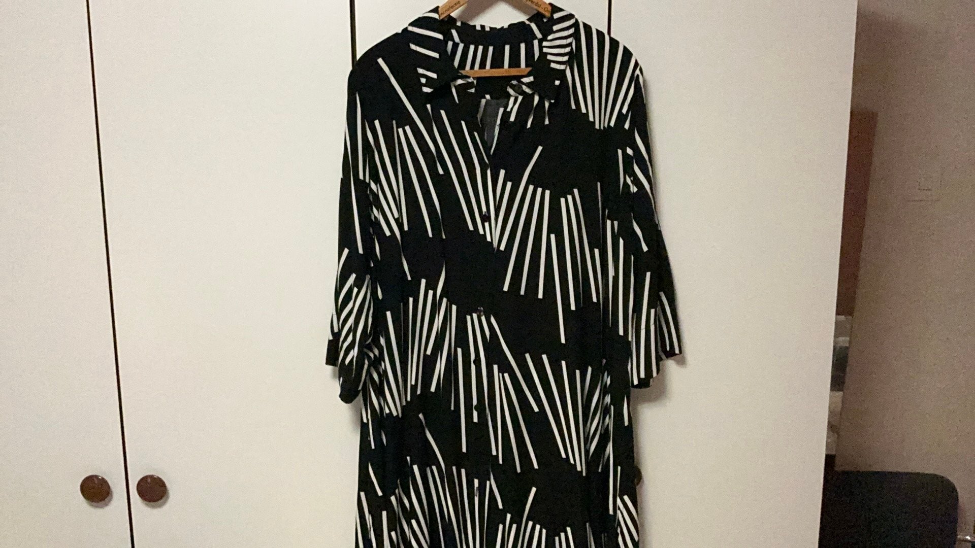 Tuniek/ jurk.  Zwart/wit, Kleding | Dames, Ophalen of Verzenden, Zo goed als nieuw, Zwart, Jurk