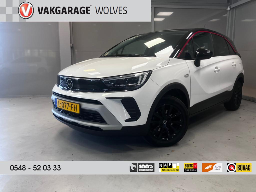Opel Crossland 1.2 Turbo GS Line | CAMERA | NAVI | LED | CAR, Gebruikt, 1199 cc, Leder en Stof, Wit