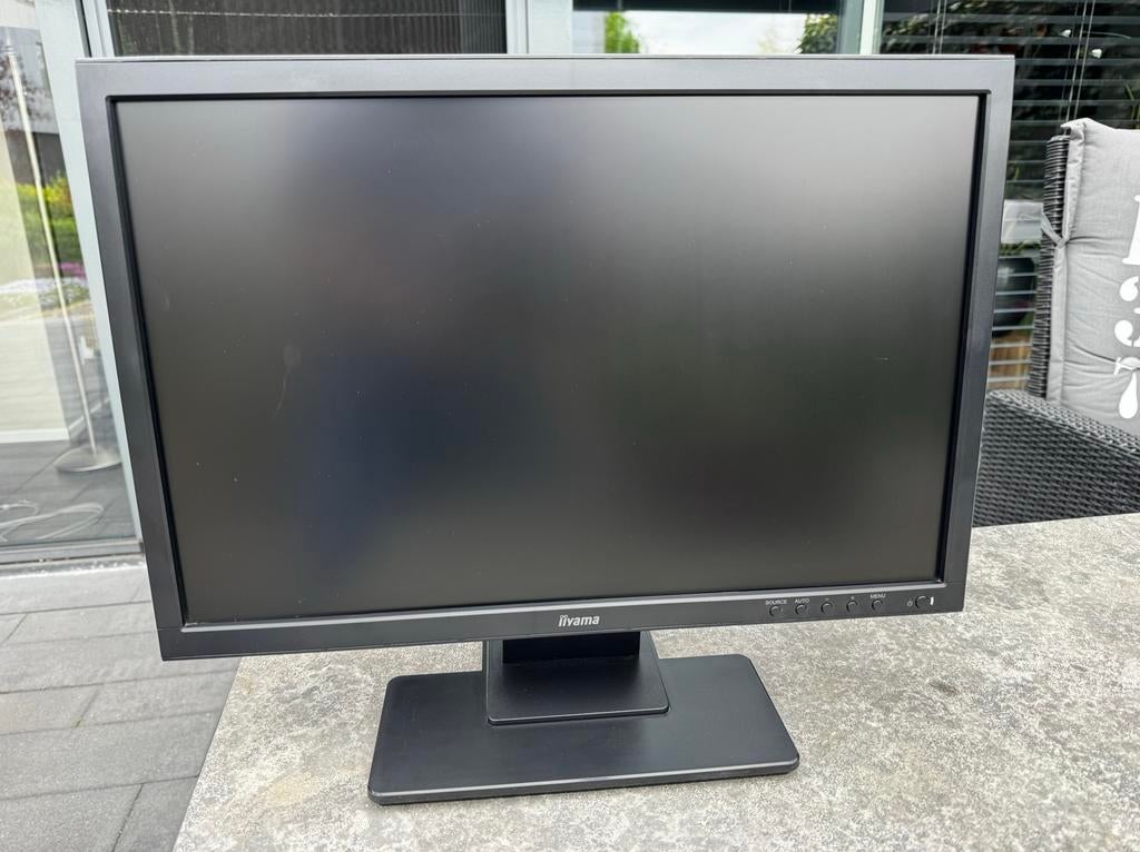 iiyama ProLite E2201W monitor, Computers en Software, Monitoren, Gebruikt, 60 Hz of minder, DVI, VGA, LED, Full HD, 5 ms of meer