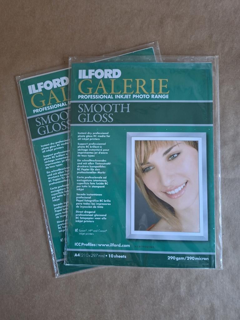 Fotopapier Ilford Smooth Gloss A4 papier 290 gram, Ophalen of Verzenden, Nieuw, Ilford