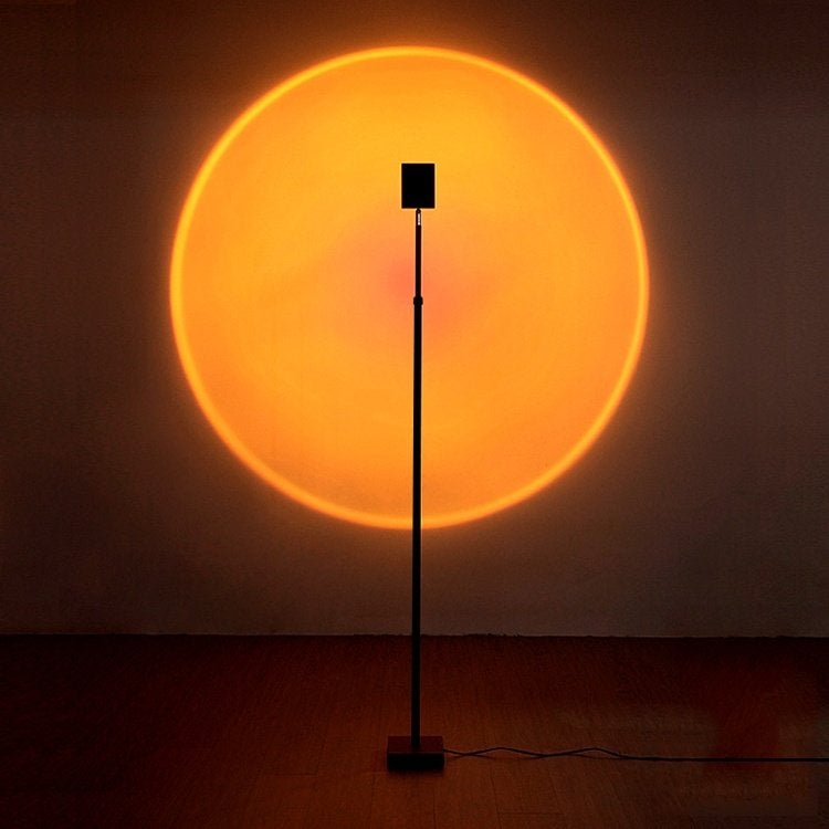 Sunset LED staande projectie vloerlamp 160 cm - Sunset geel, Nieuw, Overige fittingen, Ophalen of Verzenden, Outletshoponline.nl@gmail.com
