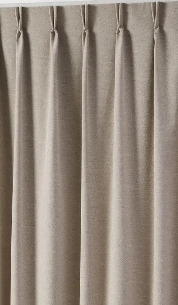 Nieuw verduisterende overgordijnrn beige, Ophalen of Verzenden, Zo goed als nieuw, Beige
