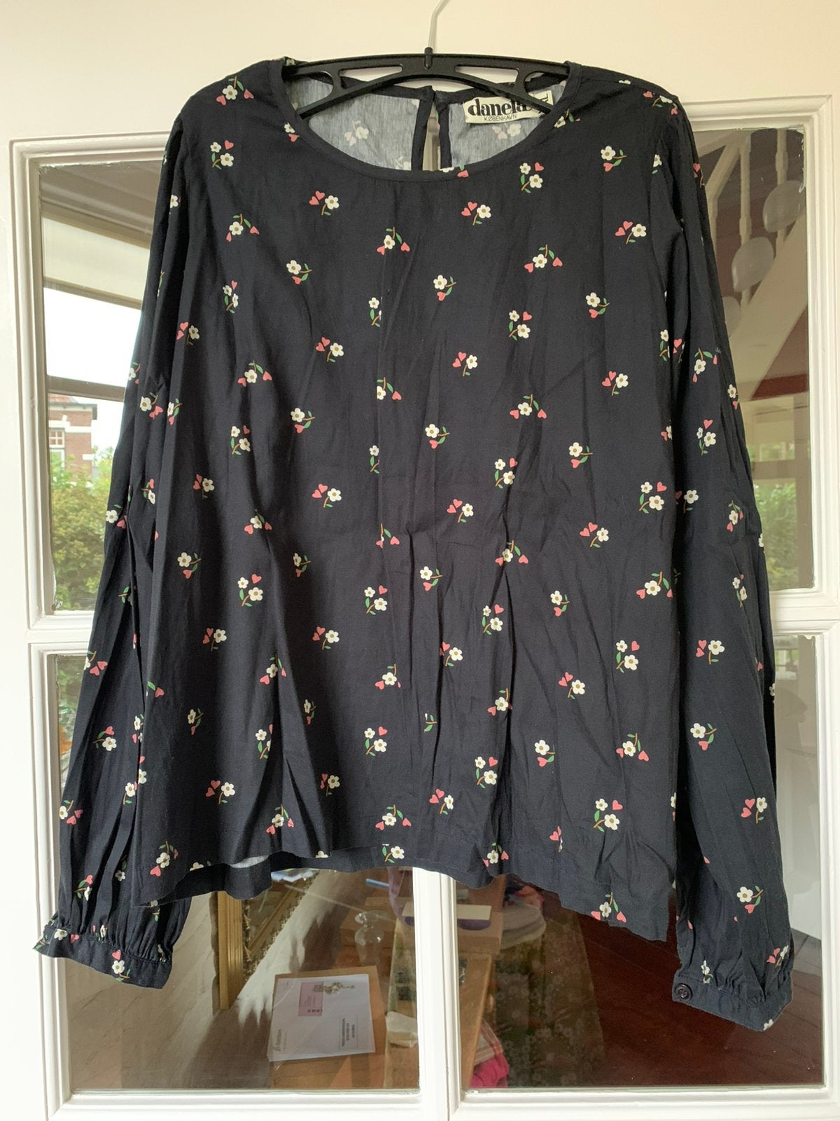Danefae blouse XXL, Zwart, Maat 46/48 (XL) of groter, Ophalen of Verzenden, Zo goed als nieuw