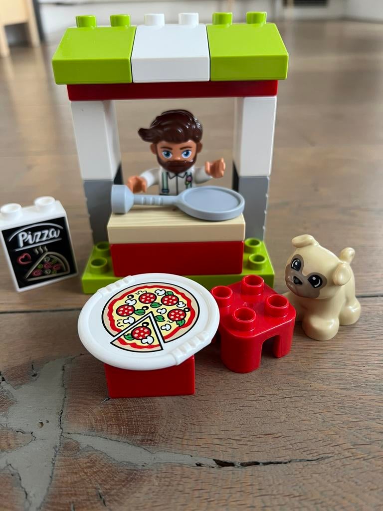 Duplo Pizzakraam #10927, Ophalen of Verzenden, Zo goed als nieuw, Complete set, Duplo
