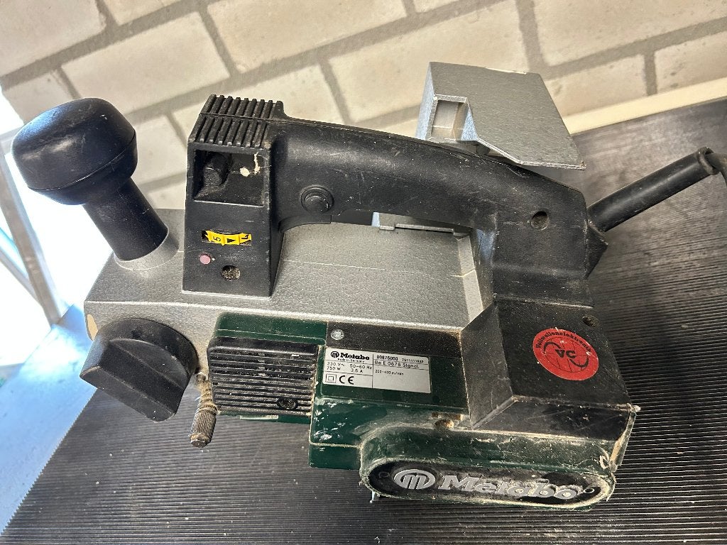 Metabo BG E 0876 Signal bandschuurmachine, 750 W, Verzenden, Gebruikt, 600 tot 1200 watt, Bandschuurmachine