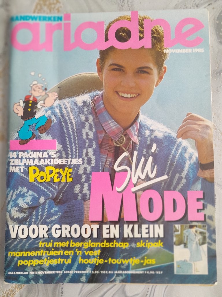 Ariadne uit 1985 met popeye, Ophalen of Verzenden, Zo goed als nieuw, Breien of Haken, Patroon of Boek