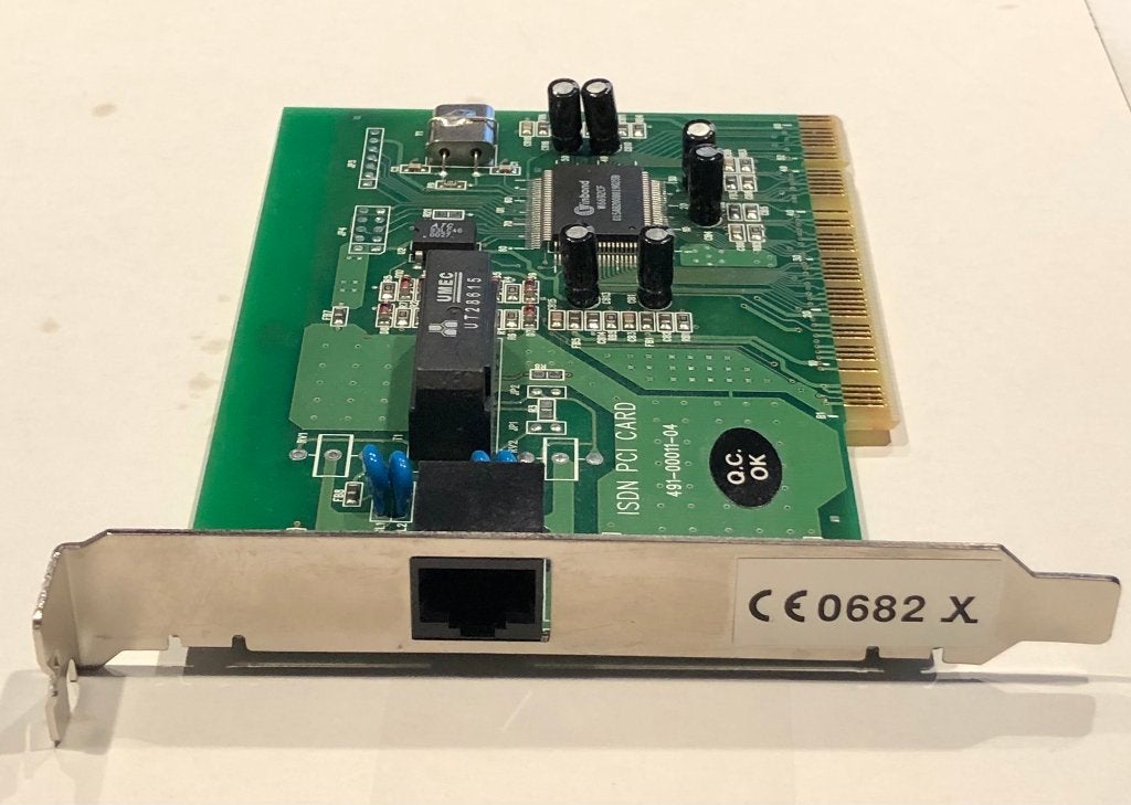 ISDN 128Kbps PC modem PCI insteekkaart, Ophalen of Verzenden, Gebruikt, SAFEWAY