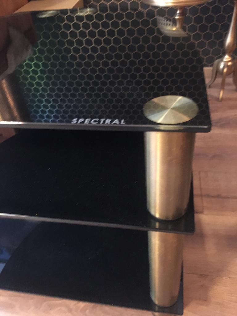 Tv tafel glas spectral, 45 tot 60 cm, Ophalen of Verzenden, 75 cm of meer, Rechthoekig