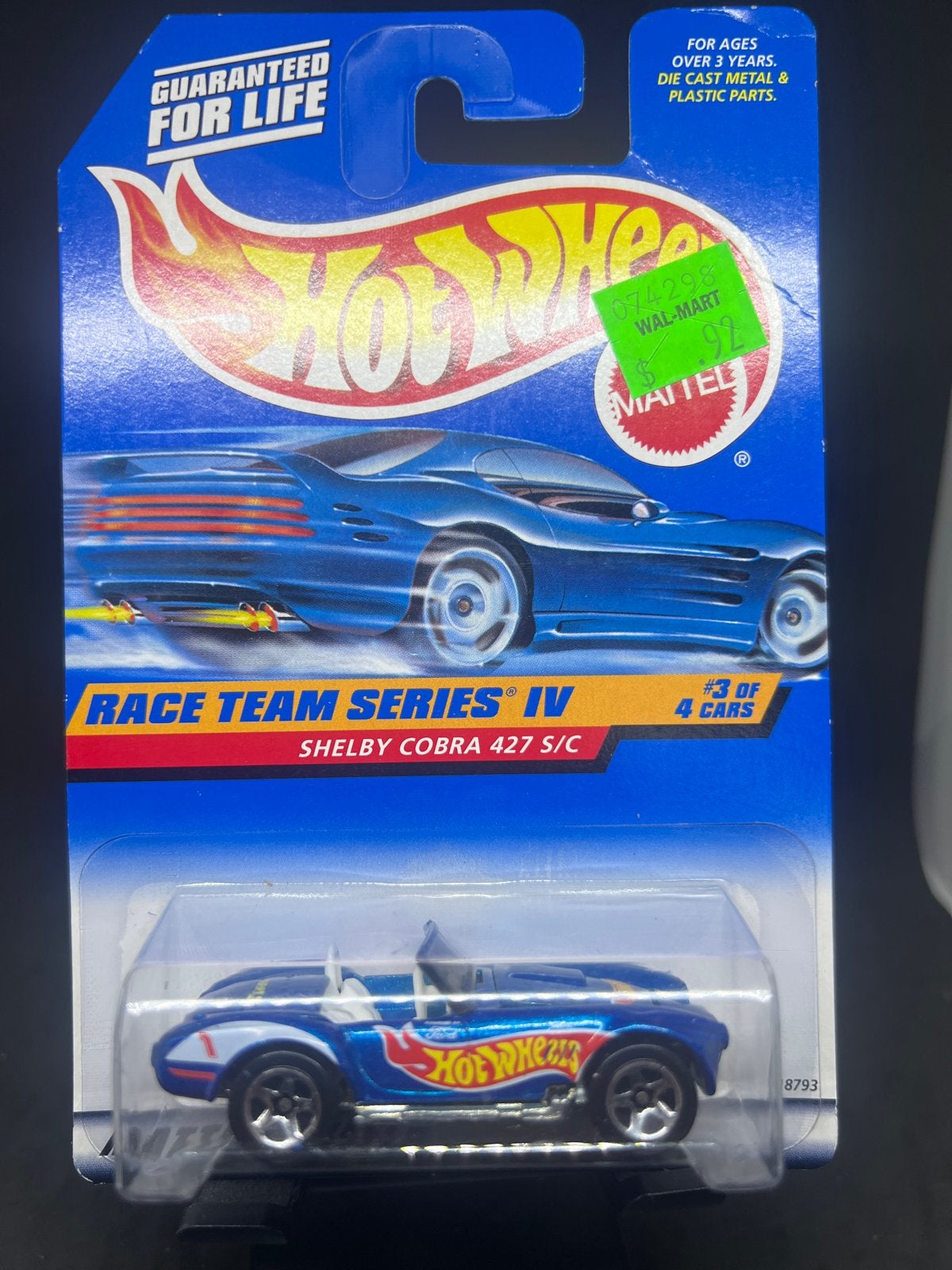 Hot Wheels Race Team Series IV Shelby Cobra 427 S/C, Ophalen of Verzenden, Nieuw, Auto