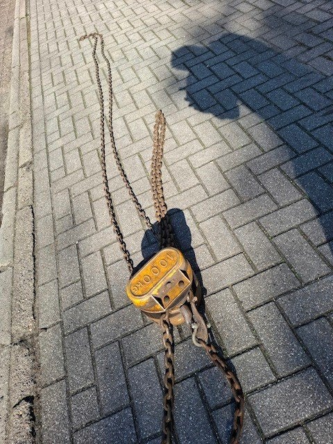 Kettingtakel, Ophalen, Gebruikt, Handmatig