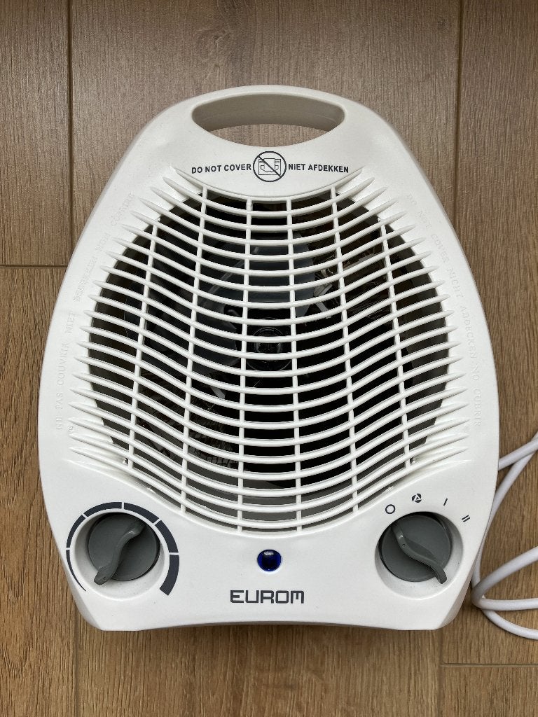 EUROM Ventilatorkachel VK2002 in NIEUWSTAAT - 2x gebruikt, Minder dan 30 cm, Kachel, Minder dan 60 cm, Ophalen of Verzenden