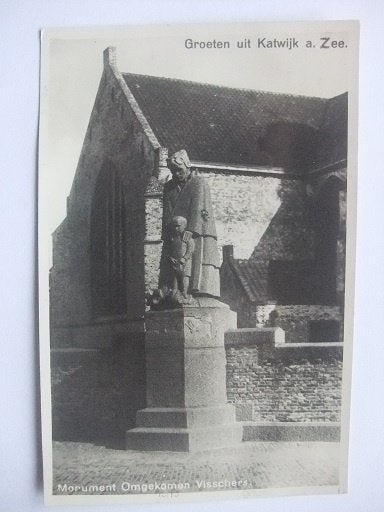 P341 Groeten uit Katwijk aan Zee - Monument - 1938, Verzenden, 1920 tot 1940, Gelopen, Zuid-Holland