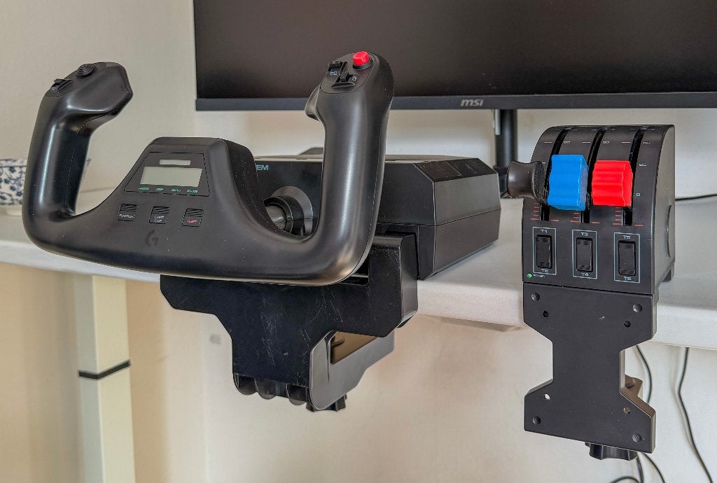 Logitech G Saitek Pro Flight Yoke + Throttle Quadrant, Ophalen, Gebruikt, Logitech