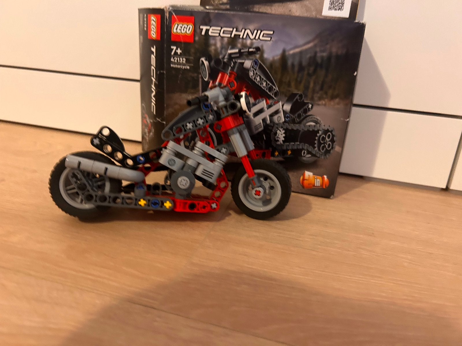 Lego Technic Motorfiets 42132 - Compleet met doos en boekje, Ophalen, Lego, Zo goed als nieuw, Complete set