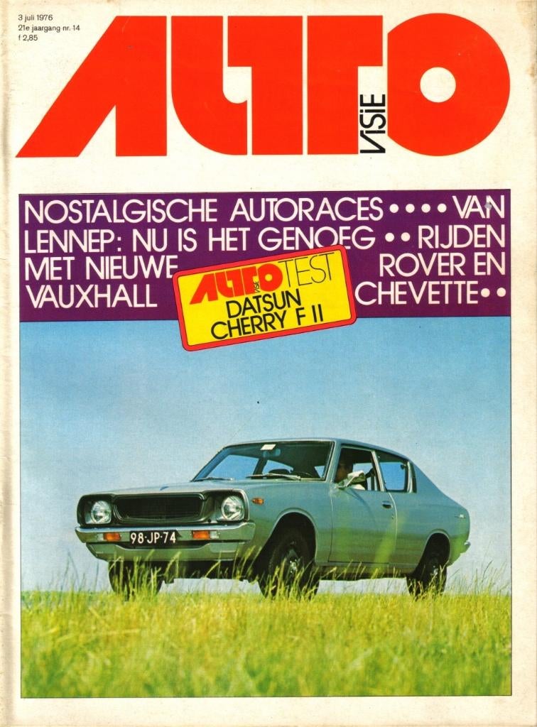 Autovisie test Datsun Cherry F2 Juli 1976, Ophalen of Verzenden, Gelezen, Overige merken