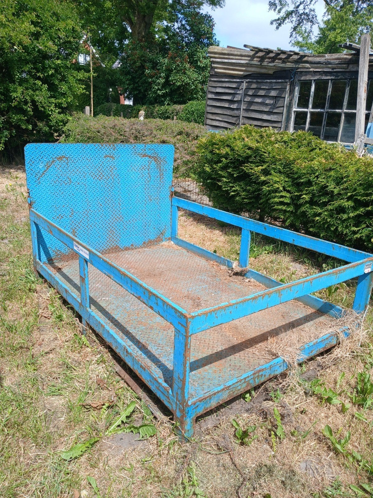 Metalen laadbak/oprijplaat - ideaal voor transport, Doe-het-zelf en Verbouw, Metalen, Ophalen, Gebruikt