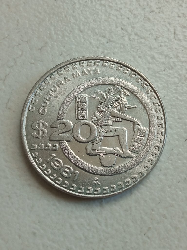 Mexico 20 peso 1981., Ophalen of Verzenden, Noord-Amerika, Losse munt