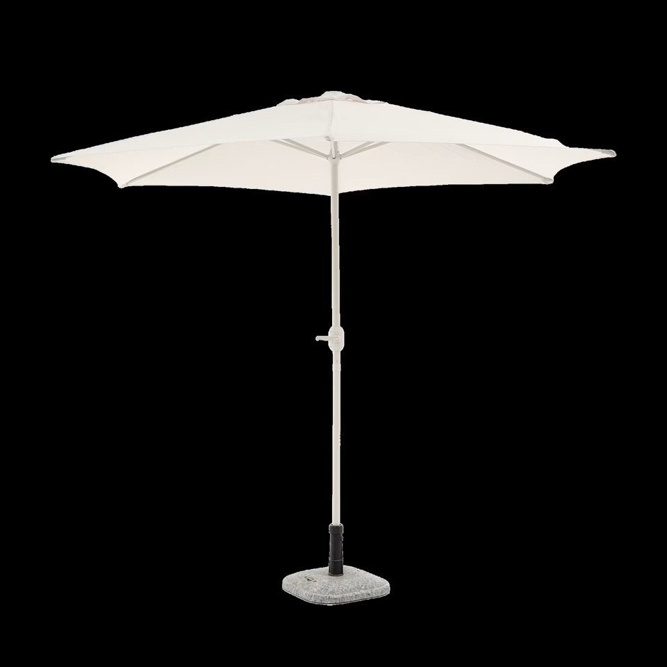 NIEUW! Parasol 3m met vulbare parasol-voet, Ophalen, Nieuw, Minder dan 1 meter, Overige typen