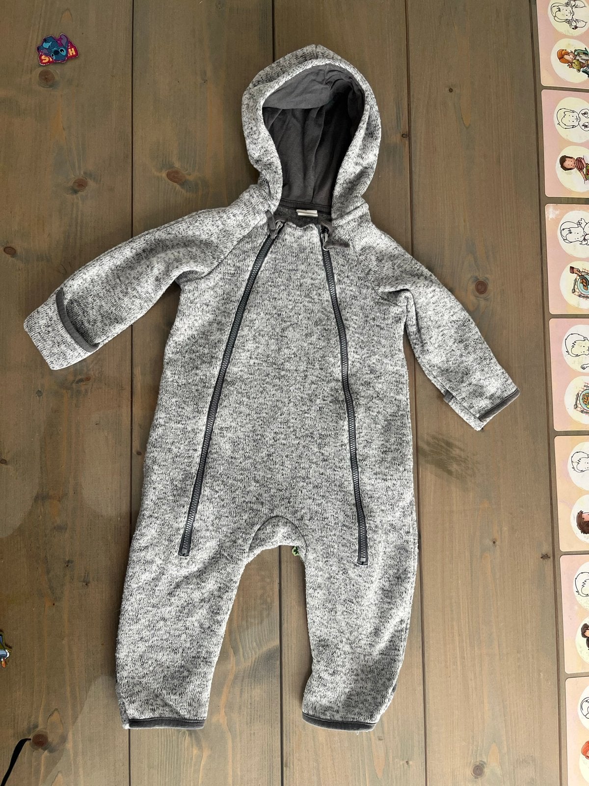 Wollen pakje/onesie H&M maat 68 met omvouwbare mouwen, Ophalen of Verzenden, Zo goed als nieuw, Jongetje of Meisje, Pakje