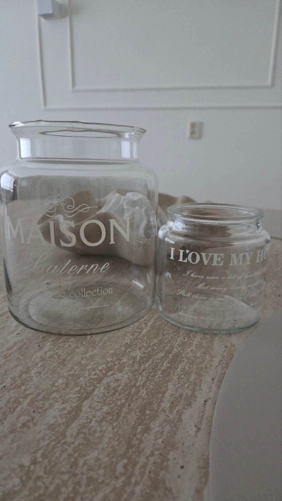 glazen decoratieve pot/vaas, Huis en Inrichting, Glas, Ophalen of Verzenden, Zo goed als nieuw