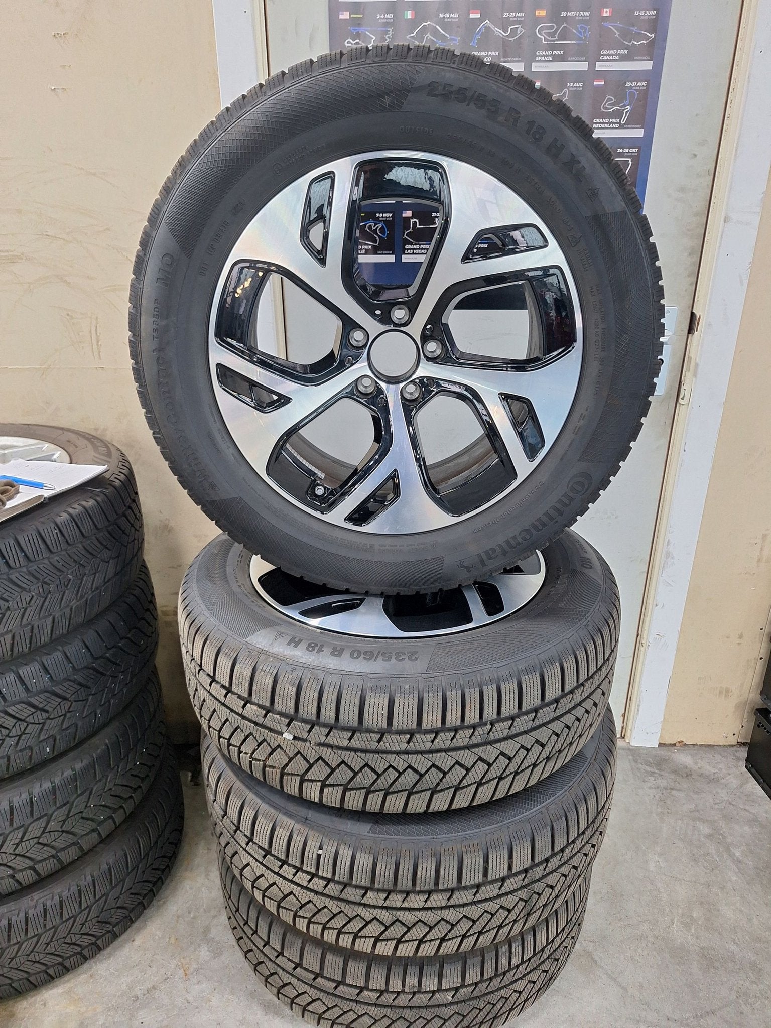 Mercedes GLC Winterset 18 Inch Origineel, Auto-onderdelen, Banden en Velgen, Ophalen, 18 inch, Gebruikt, -