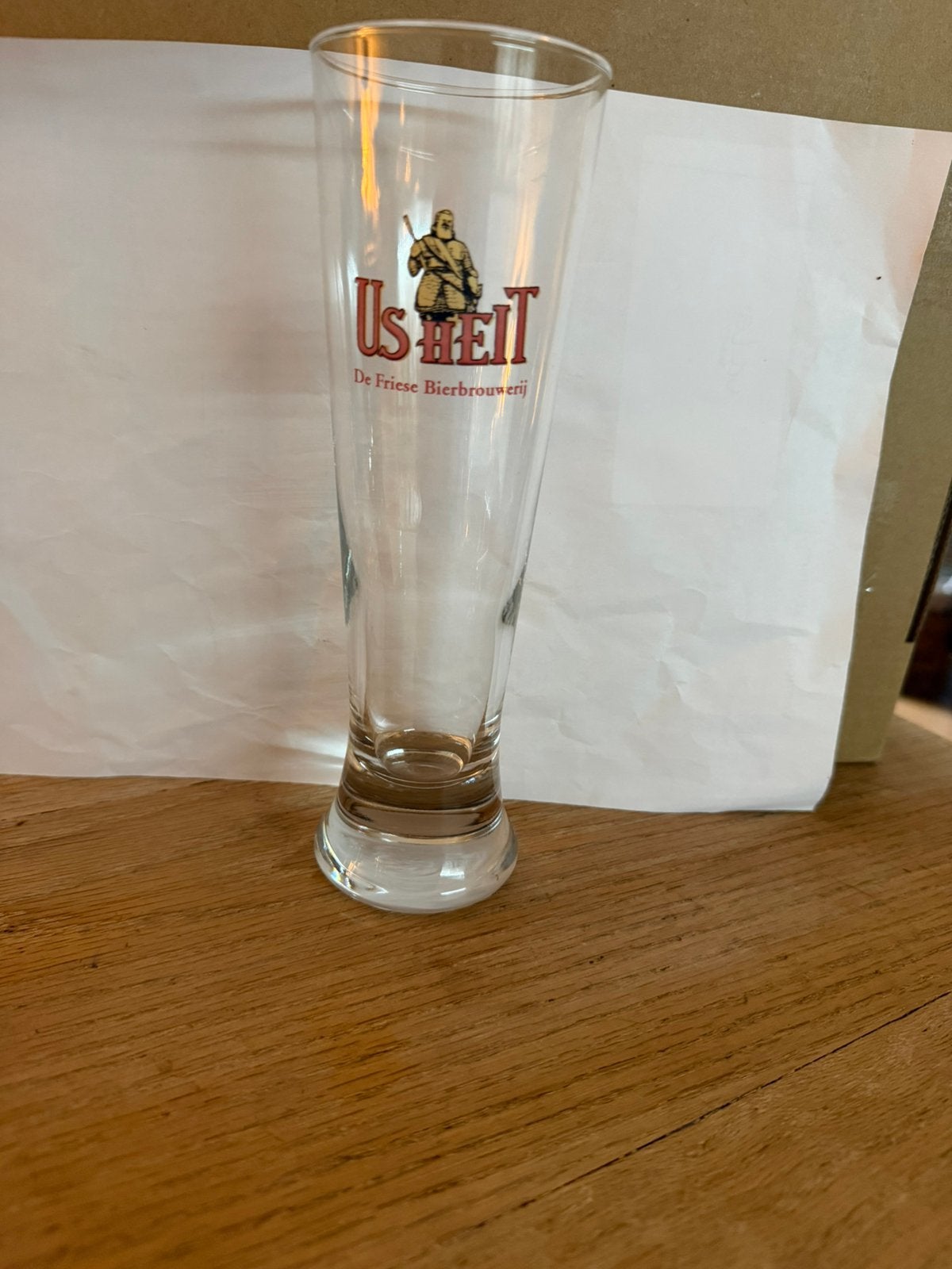 Bier glas US HEIT, Ophalen of Verzenden, Zo goed als nieuw, Glas of Glazen, Overige merken