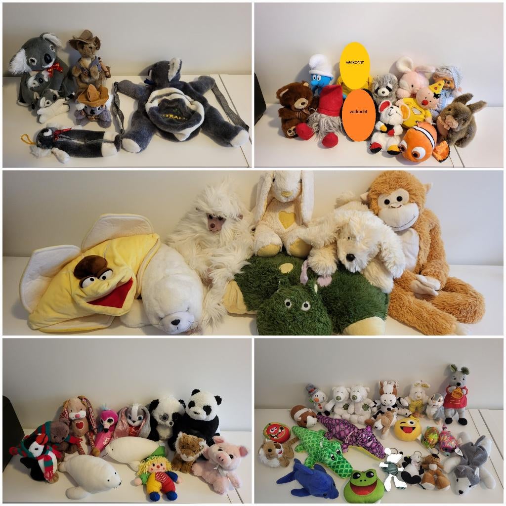 Diverse knuffels (schoon!), Ophalen, Zo goed als nieuw, Overige typen