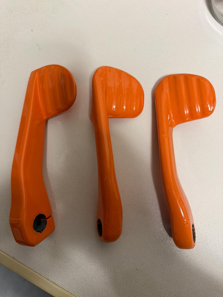 3x kickstart pedaal oranje gepoedercoat, Ophalen of Verzenden, Zo goed als nieuw, Blok