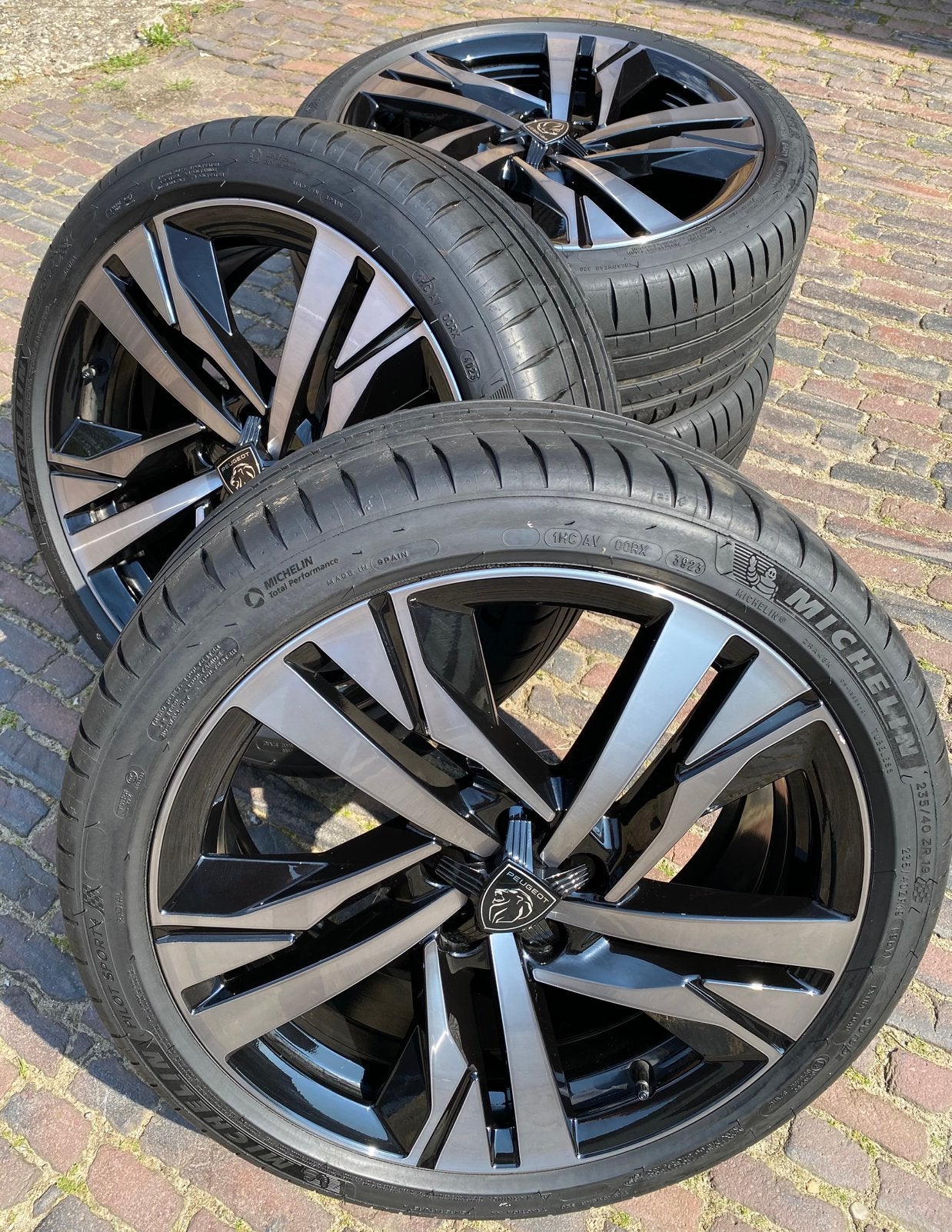 ALS NIEUWE 19” Peugeot 508 GT velgen + Michelin Pilot Sport4, Auto-onderdelen, Banden en Velgen, 19 inch, Banden en Velgen, Nieuw