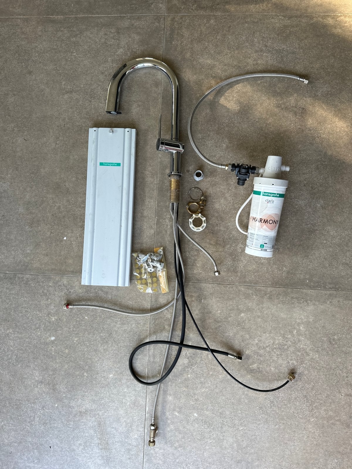 Hansgrohe Claro Swiss Harmony Mengkraan met gefilterd water, Overige typen, Zilver, Ophalen of Verzenden, Zo goed als nieuw