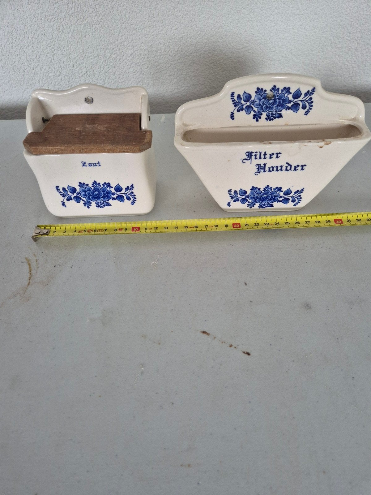 Delfts blauw, zout bakje, filter houder, Antiek en Kunst, Antiek | Keramiek en Aardewerk, Ophalen of Verzenden