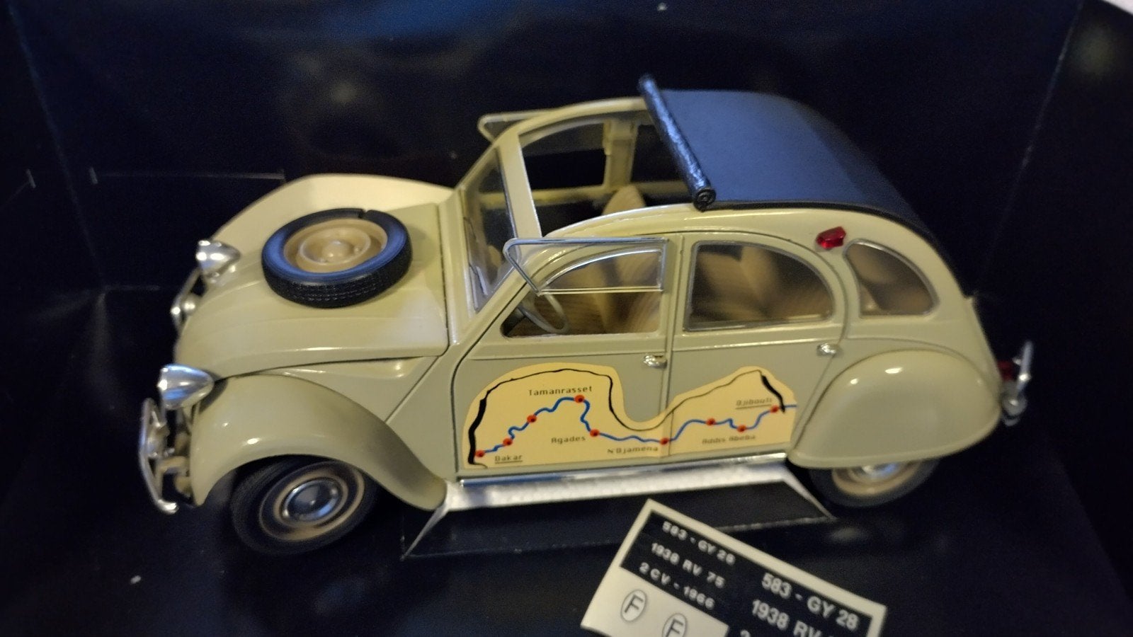 Citroen 2cv Raid 1966 1:18 Solido Pol, Auto, Verzenden, Nieuw, .