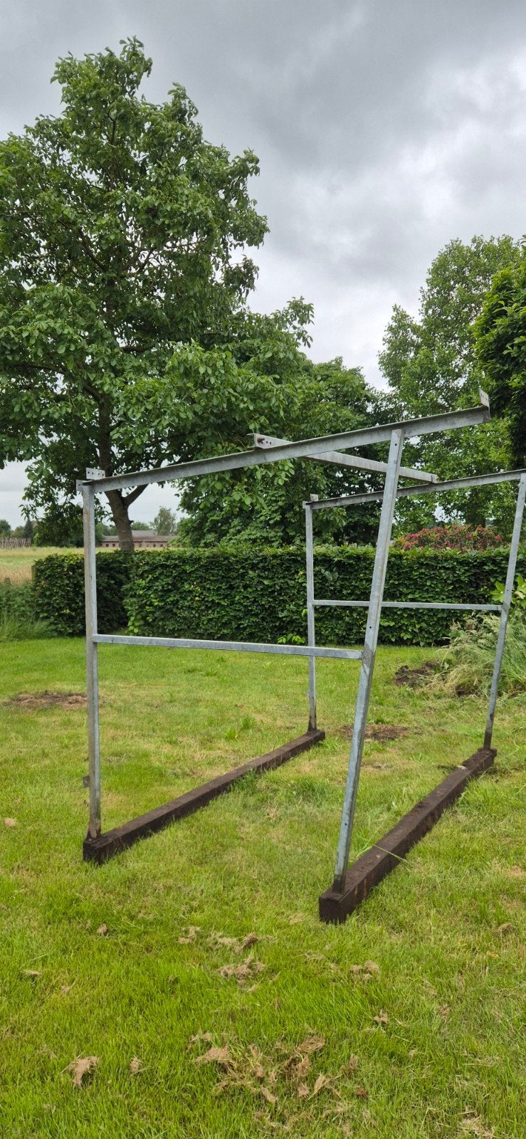 Metalen frame voor afdak of overkapping, Tuin en Terras, Overkappingen, Ophalen of Verzenden, Gebruikt, Overige typen