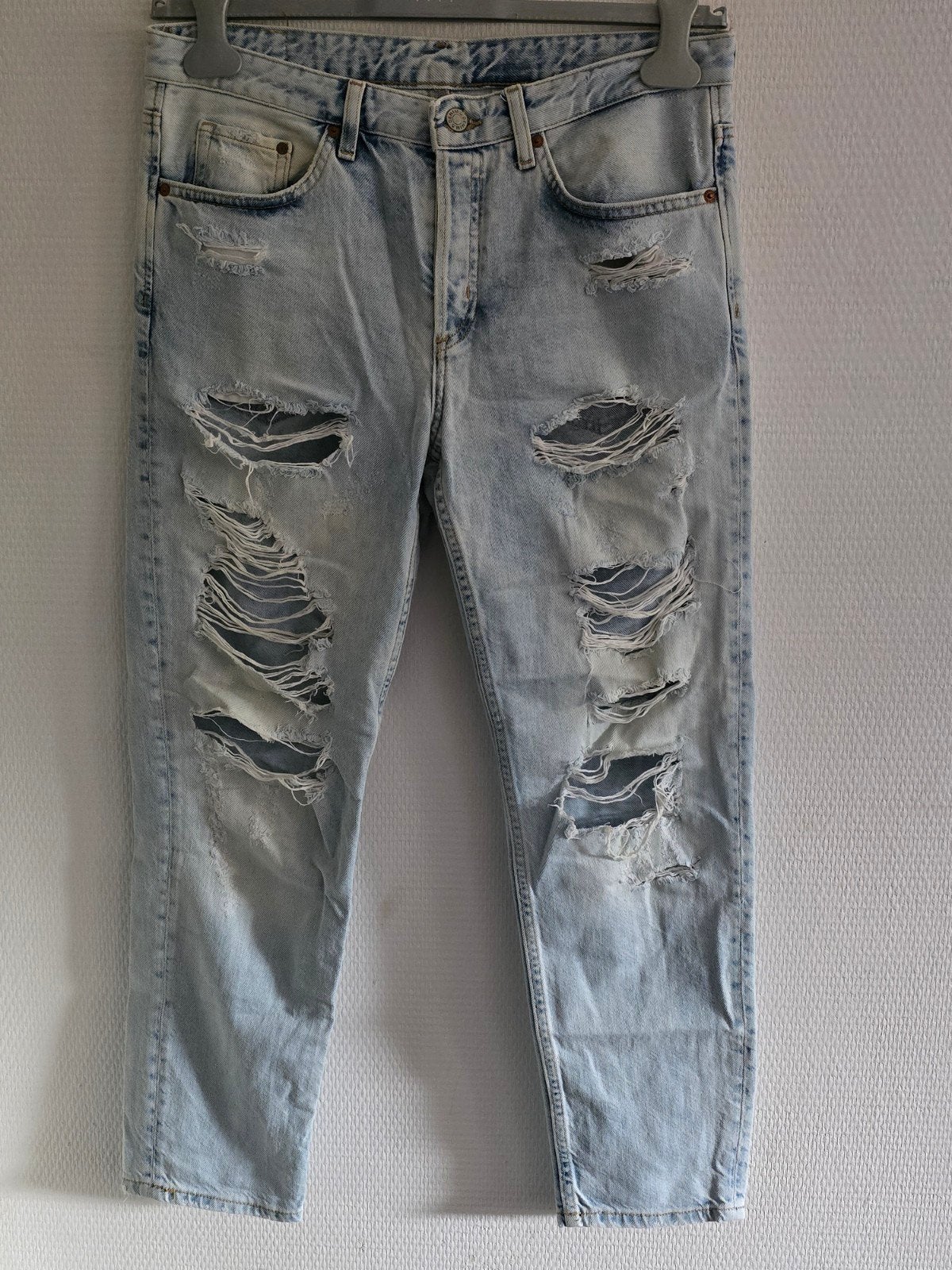 H&M &Denim Boyfriend Low Waist Jeans W27/30, Kleding | Dames, Spijkerbroeken en Jeans, H&M, Blauw, Ophalen of Verzenden, W27 (confectie 34) of kleiner