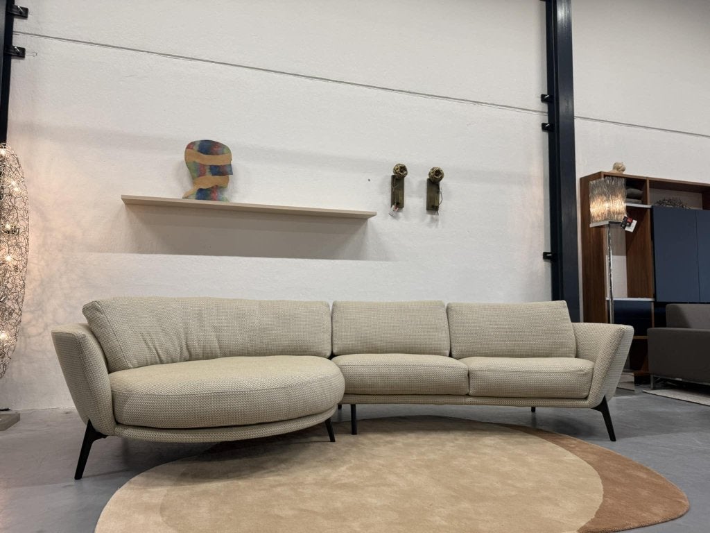 Nieuw Leolux Rego Hoekbank Panama plus stof design bank 346