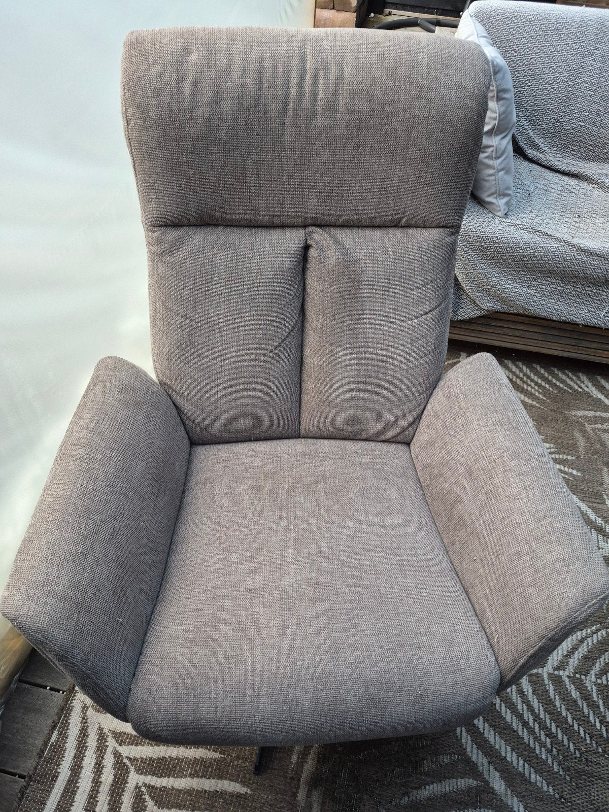 Luxe Draaifauteuil Langley licht bruin profijt meubel, 75 tot 100 cm, Ophalen of Verzenden, Zo goed als nieuw, Metaal