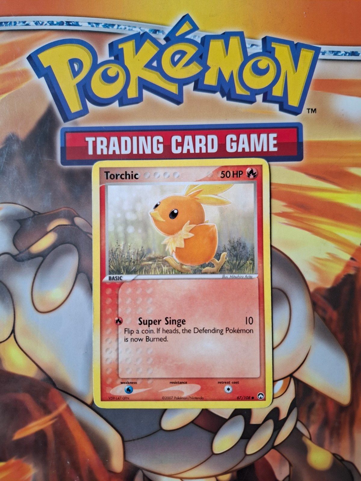 Torchic 67/108 Ex Power Keepers pokemon kaart, Ophalen of Verzenden, Gebruikt, Losse kaart