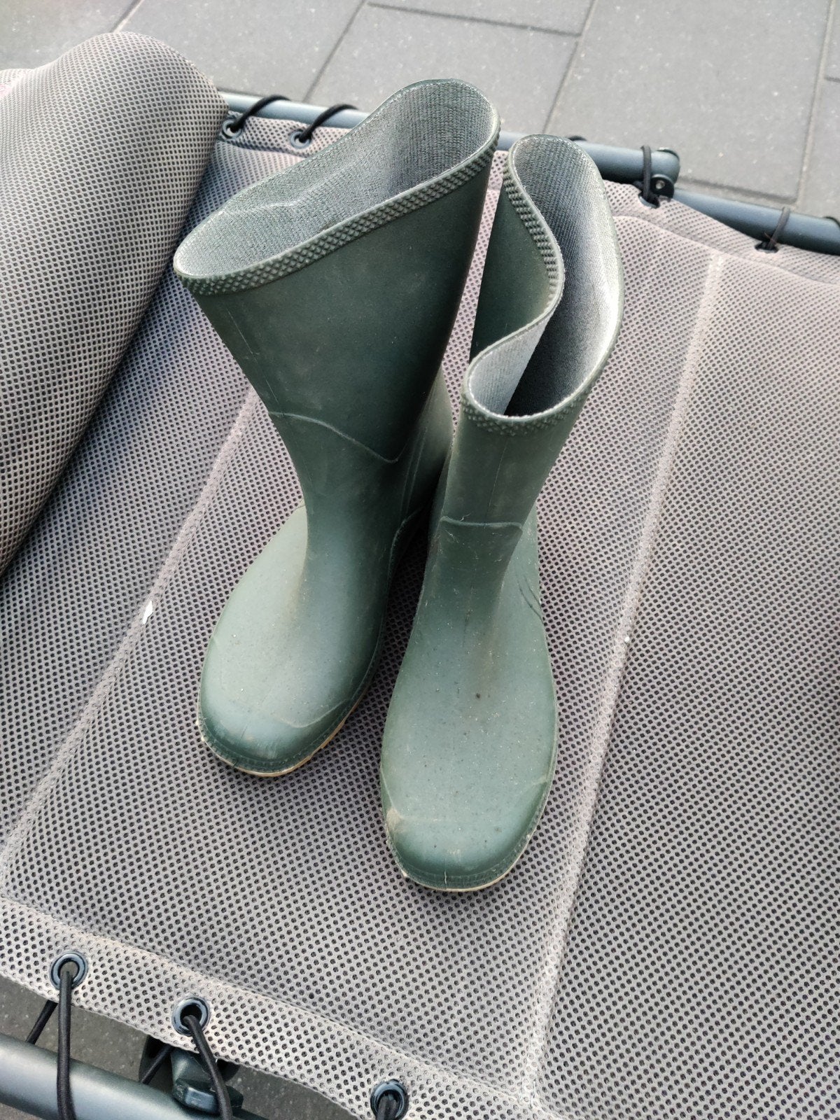 Groene regenlaarzen, Ophalen of Verzenden, Gedragen, Groen, Regenlaarzen