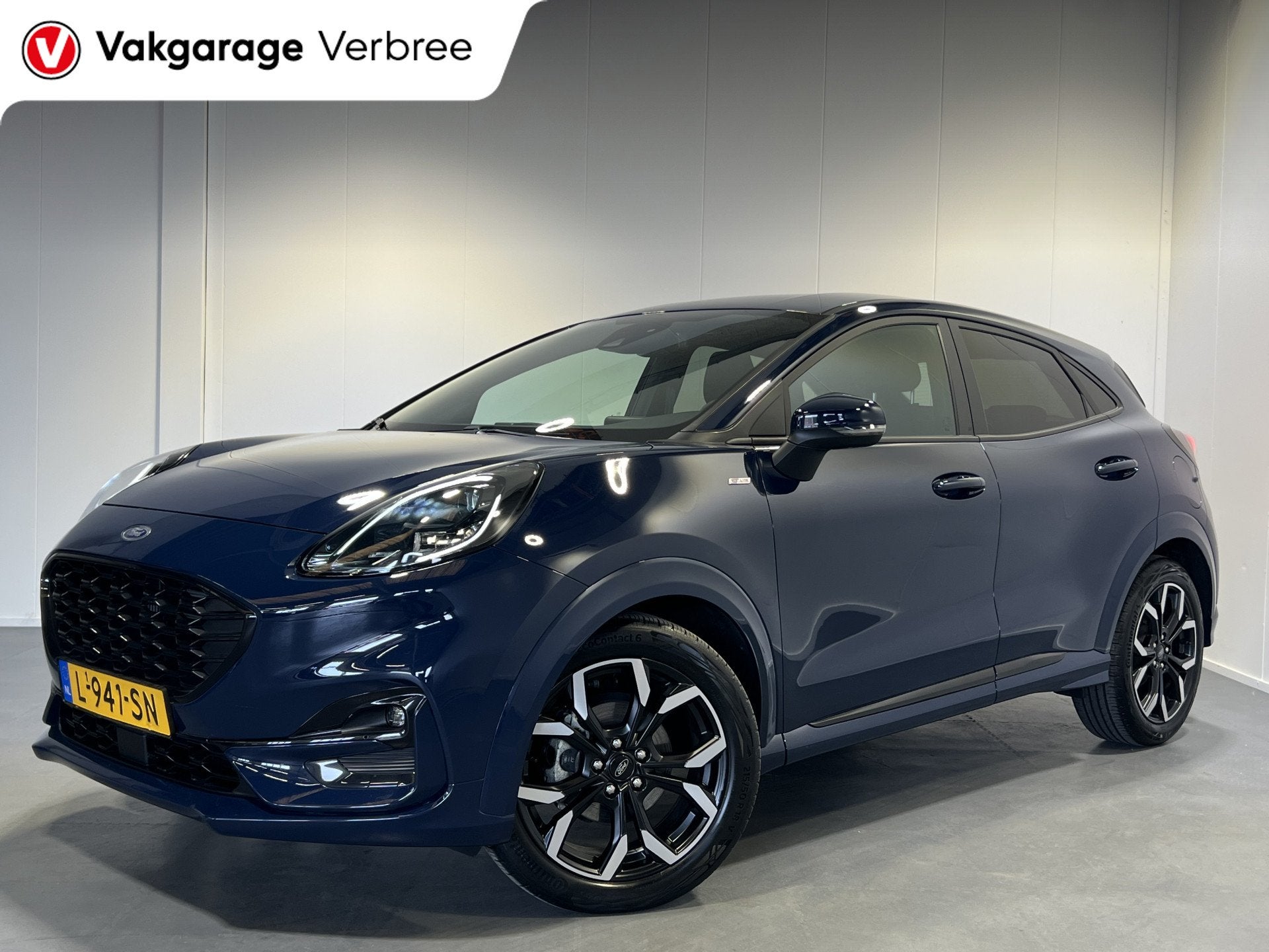 Ford Puma 1.0 EcoBoost Hybrid ST-Line X | Navigatie/Android/, Voorwielaandrijving, Stof, Blauw, 1219 kg