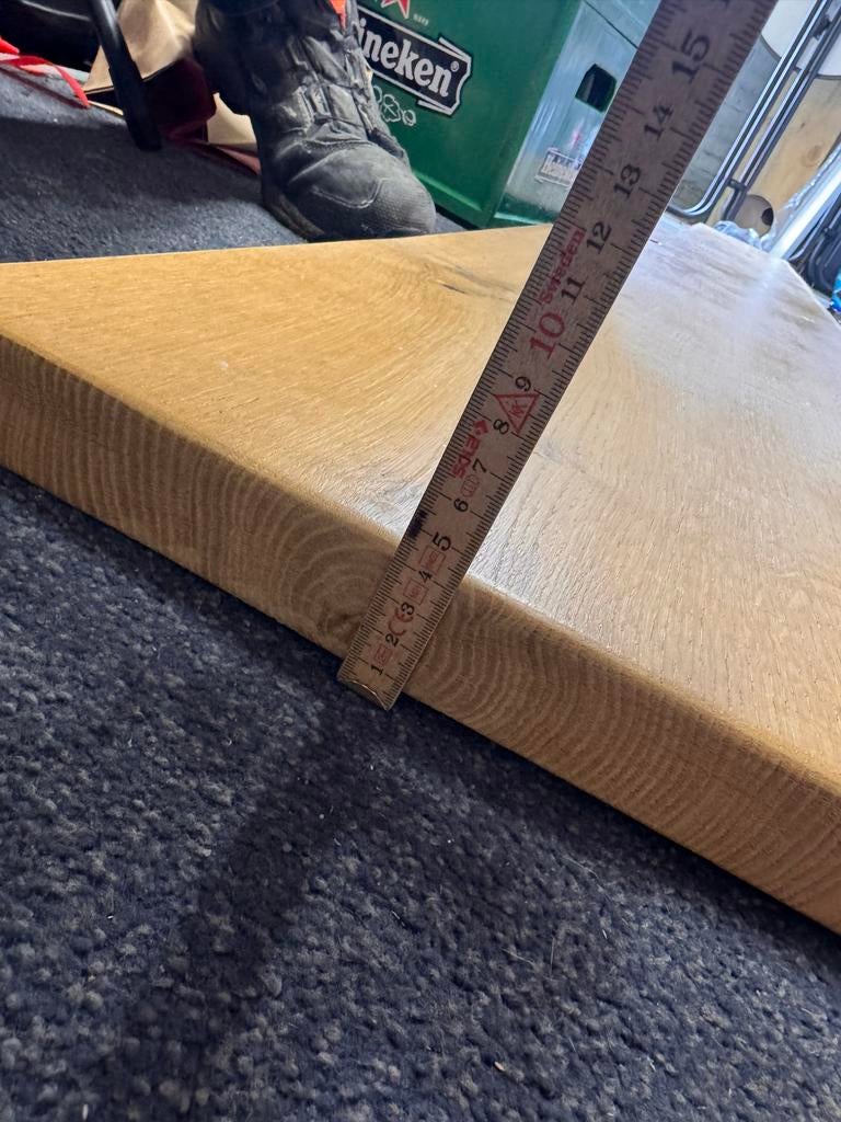 Eiken plank, Gebruikt, 25 tot 50 mm, Eiken, Ophalen of Verzenden